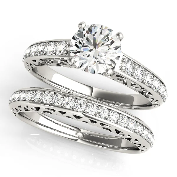 Antique Single Row Prong Filigree Engagement Ring - Image 3