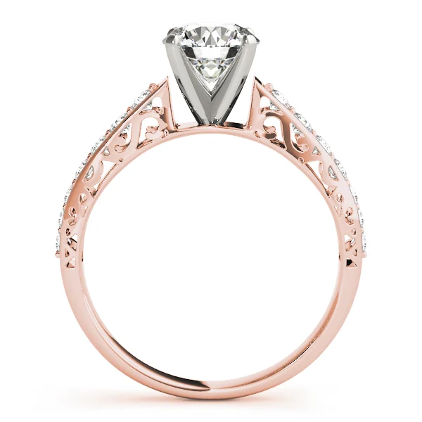 Antique Single Row Prong Filigree Engagement Ring - Image 8