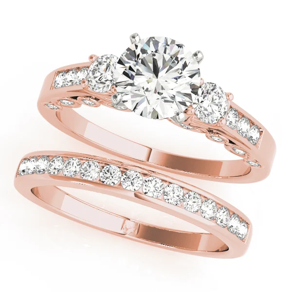3-Stone Channel Set Solitaire Engagement Rings - Image 9