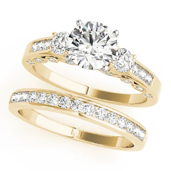 3-Stone Channel Set Solitaire Engagement Rings - Image 6