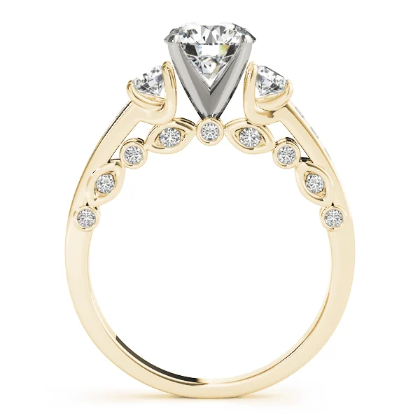 3-Stone Channel Set Solitaire Engagement Rings - Image 5