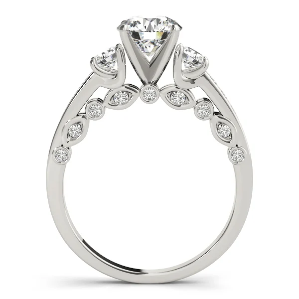 3-Stone Channel Set Solitaire Engagement Rings - Image 2