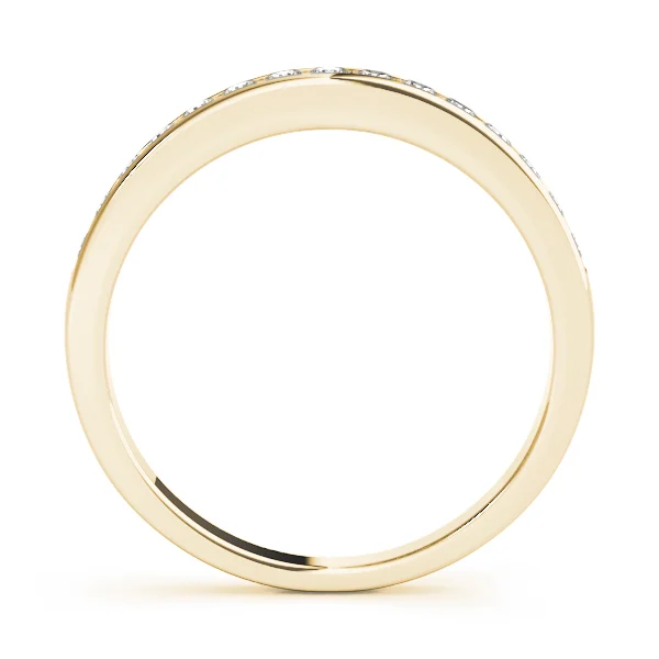 Single Row Channel Set Wedding Band - Image 4