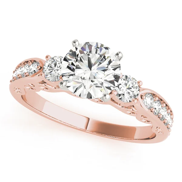 ENGAGEMENT RINGS 3 STONE ROUND - Image 7