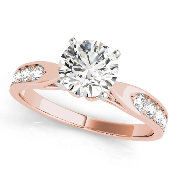 Single Row Prong Engagement Ring - Image 7