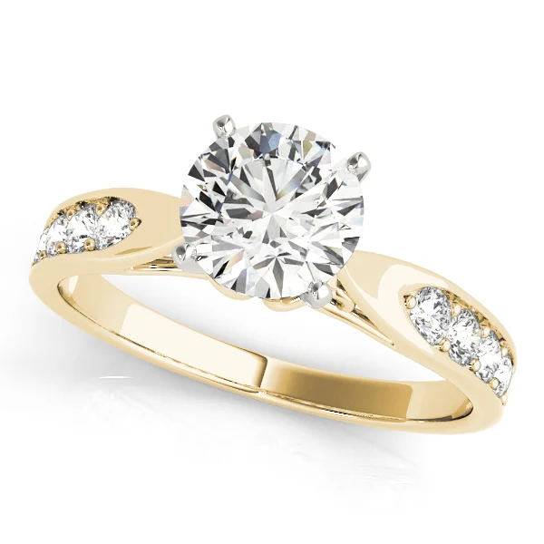 Single Row Prong Engagement Ring - Image 4
