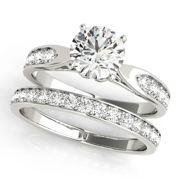 Single Row Prong Engagement Ring - Image 3