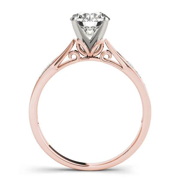 Single Row Prong Engagement Ring - Image 8