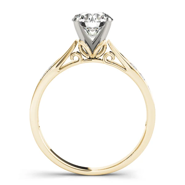 Single Row Prong Engagement Ring - Image 5