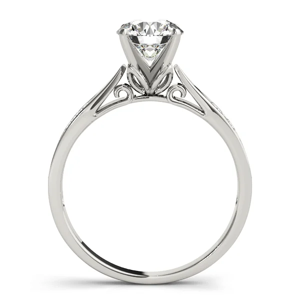 Single Row Prong Engagement Ring - Image 2