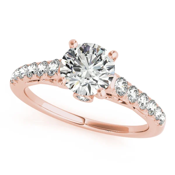 Single Row Prong Set Engagement Ring - Image 7