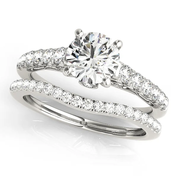 Single Row Prong Set Engagement Ring - Image 3