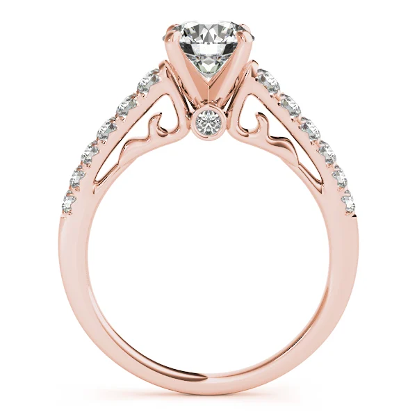 Single Row Prong Set Engagement Ring - Image 8