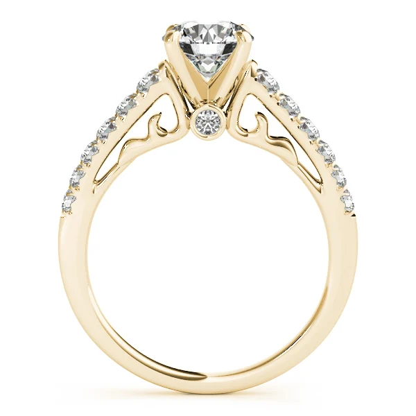 Single Row Prong Set Engagement Ring - Image 6