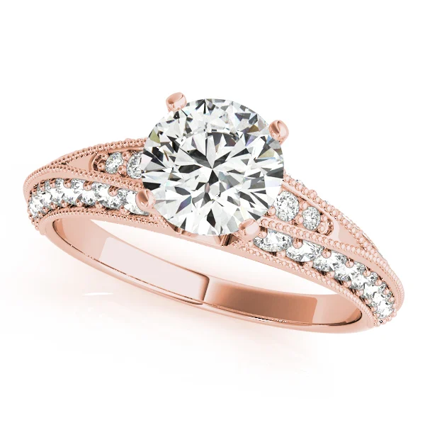 Multirow Milgrain Engagement Ring - Image 7