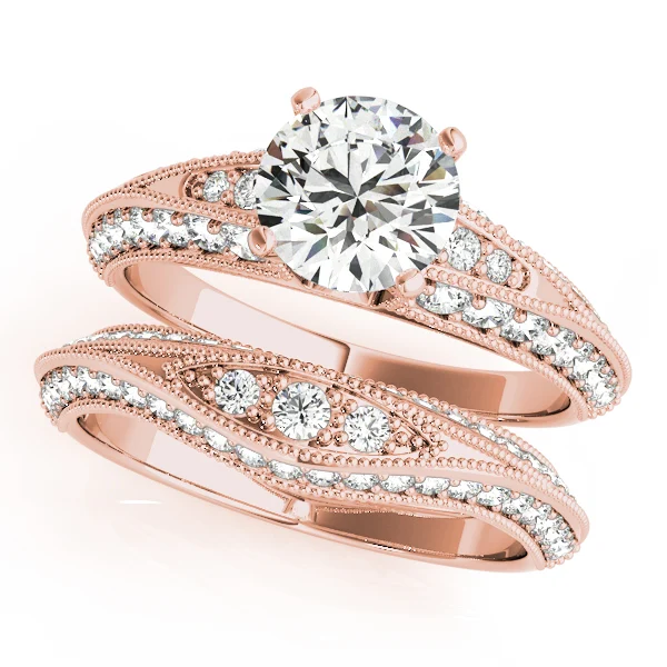 Multirow Milgrain Engagement Ring - Image 9