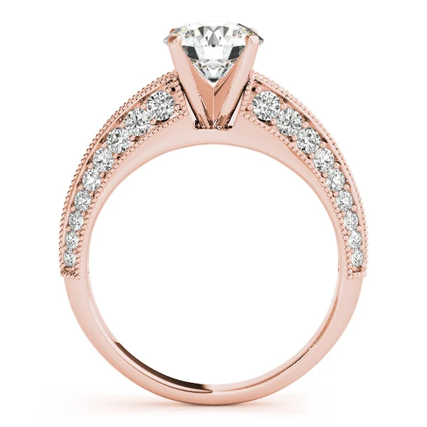 Multirow Milgrain Engagement Ring - Image 8