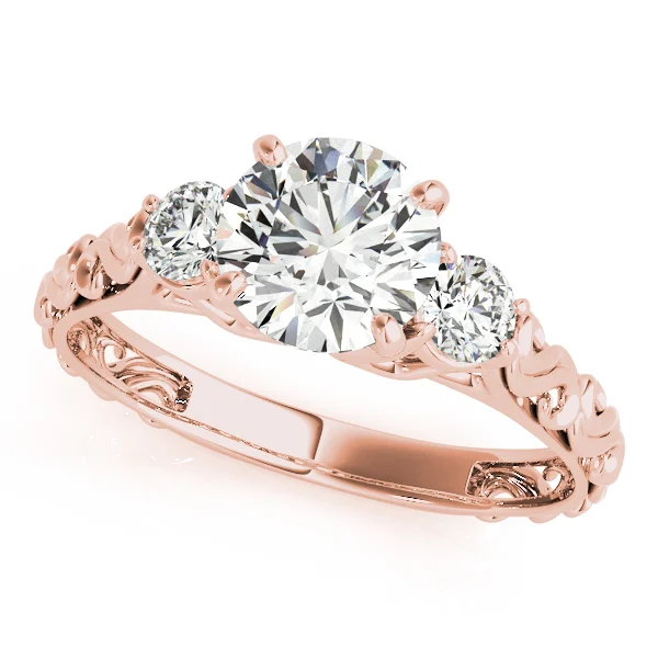 Vintage-Inspired 3-Stone Engagement Ring - Image 7