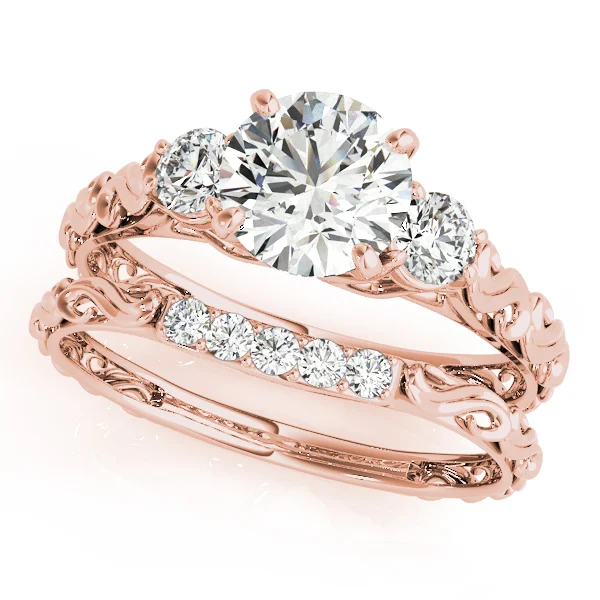 Vintage-Inspired 3-Stone Engagement Ring - Image 9