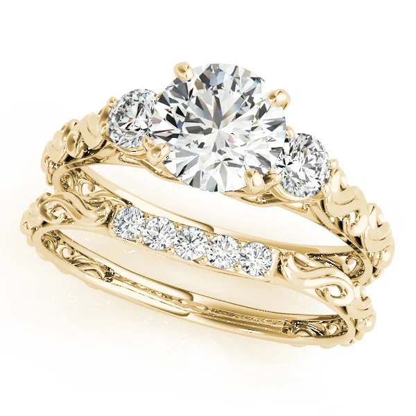Vintage-Inspired 3-Stone Engagement Ring - Image 6