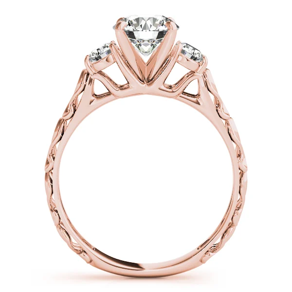Vintage-Inspired 3-Stone Engagement Ring - Image 8