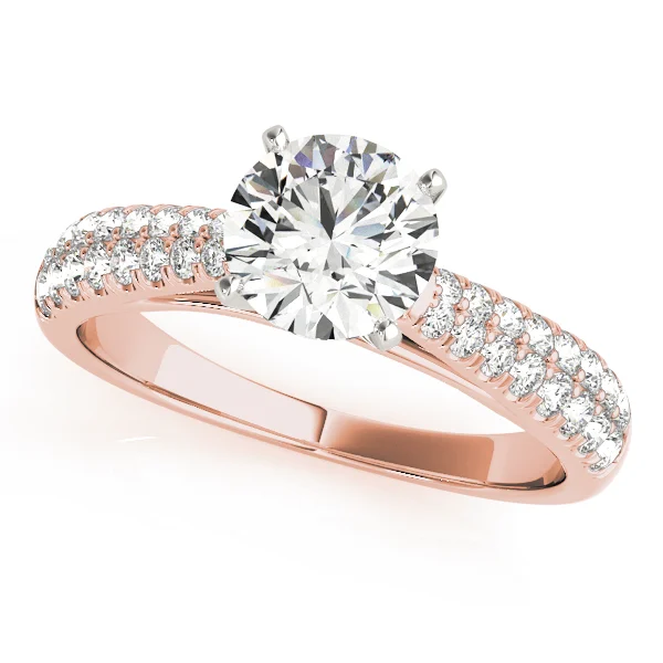 Round 2-Row Pavé Engagement Ring - Image 7