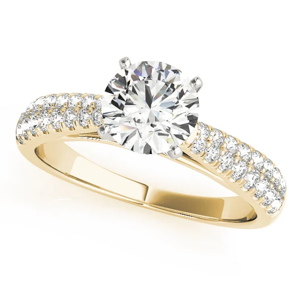 Round 2-Row Pavé Engagement Ring - Image 4