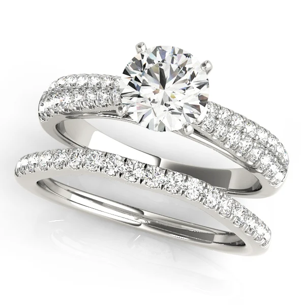 Round 2-Row Pavé Engagement Ring - Image 3
