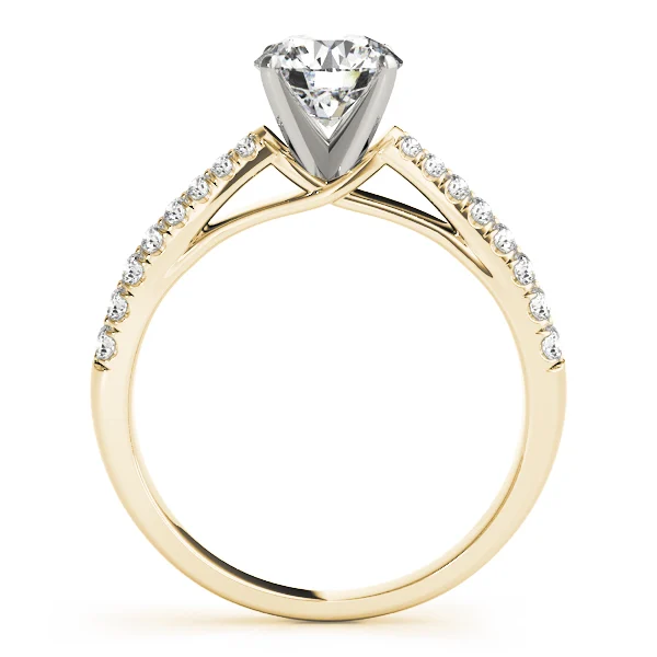 Round 2-Row Pavé Engagement Ring - Image 5