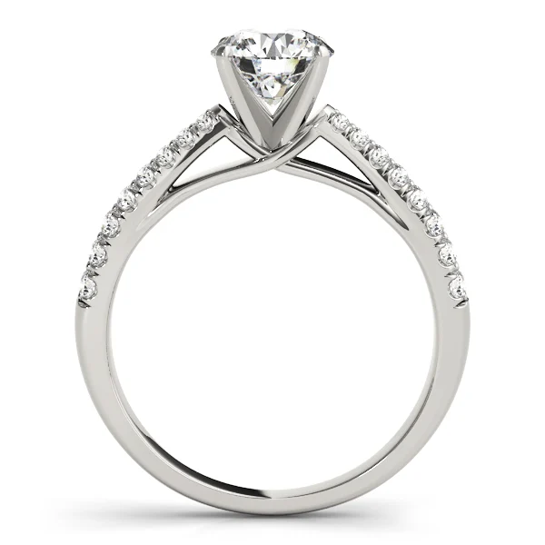 Round 2-Row Pavé Engagement Ring - Image 2
