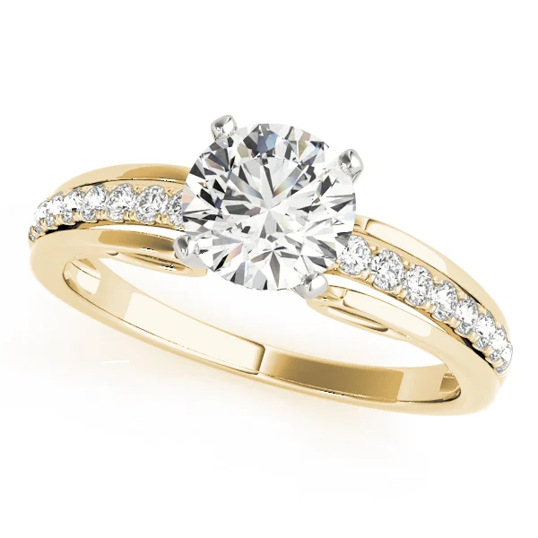 Single Row Prong Set Engagement Ring - Image 4