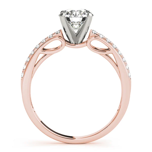 Single Row Prong Set Engagement Ring - Image 8
