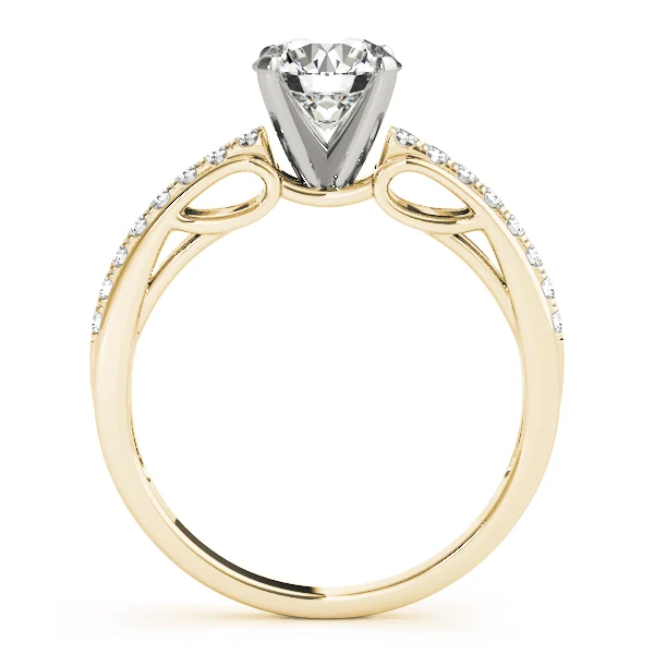 Single Row Prong Set Engagement Ring - Image 5