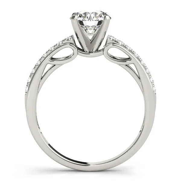 Single Row Prong Set Engagement Ring - Image 2