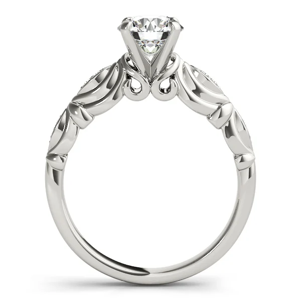 Antique Style Marquise Shape Engagement Ring - Image 2