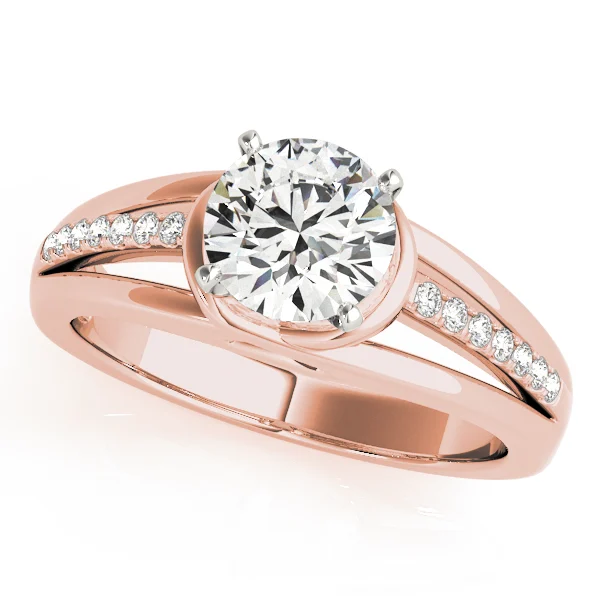 Single Row Prong Engagement Ring - Image 7
