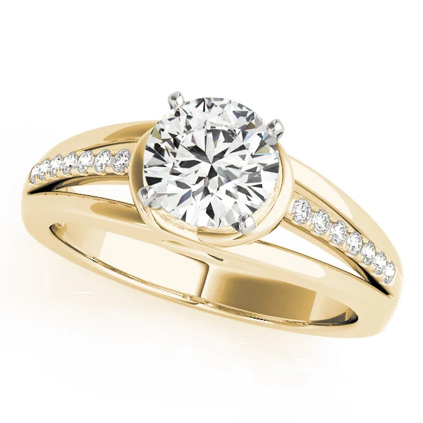 Single Row Prong Engagement Ring - Image 4
