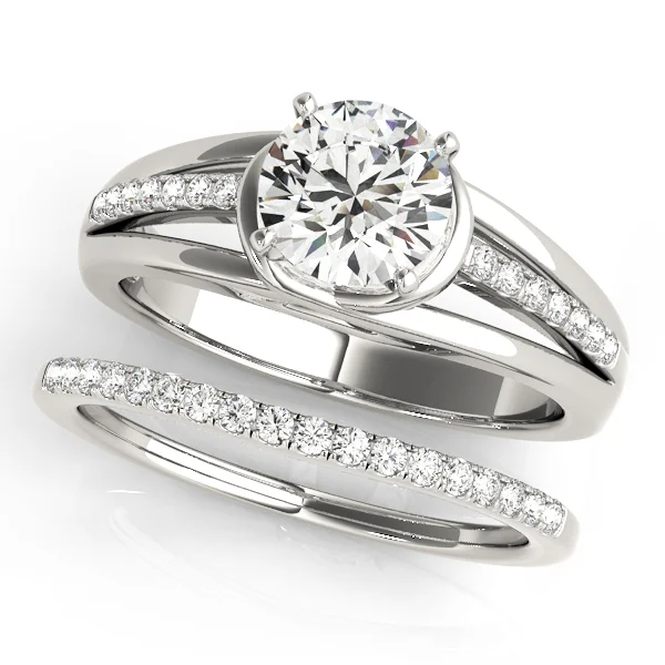 Single Row Prong Engagement Ring - Image 3