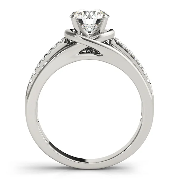 Single Row Prong Engagement Ring - Image 2
