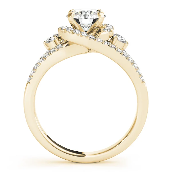 Bypass Halo Split Shank Engagement Ring - Image 5