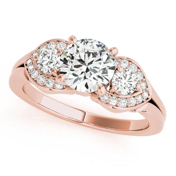 ENGAGEMENT RINGS 3 STONE ROUND - Image 7
