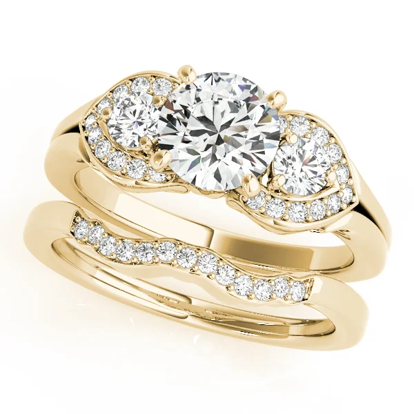 ENGAGEMENT RINGS 3 STONE ROUND - Image 6