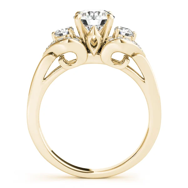 ENGAGEMENT RINGS 3 STONE ROUND - Image 5