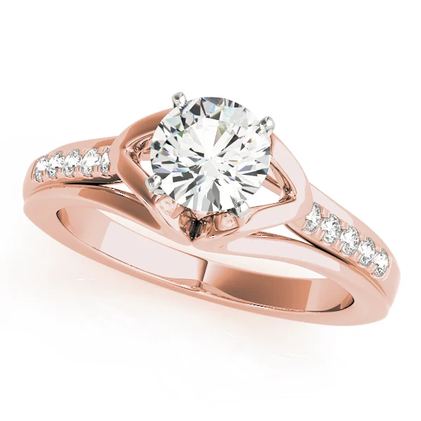 Single Row Prong Engagement Ring - Image 7