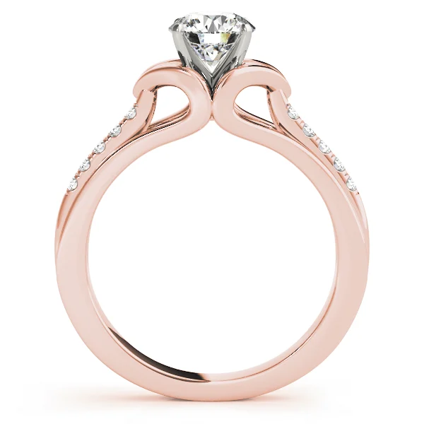 Single Row Prong Engagement Ring - Image 8