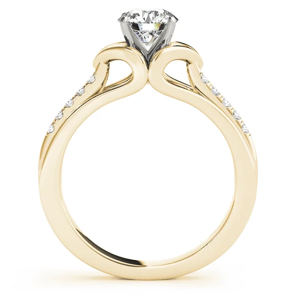 Single Row Prong Engagement Ring - Image 5