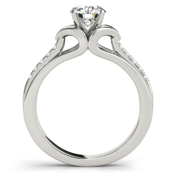 Single Row Prong Engagement Ring - Image 2