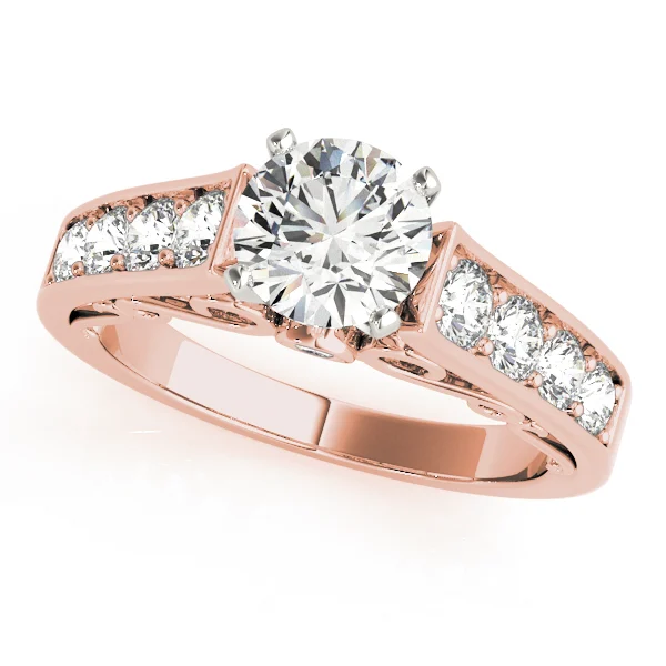 Single-Row Concealed Stone Engagement Ring - Image 7