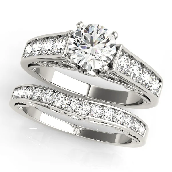 Single-Row Concealed Stone Engagement Ring - Image 3