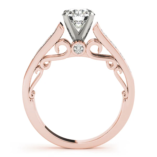 Single-Row Concealed Stone Engagement Ring - Image 8